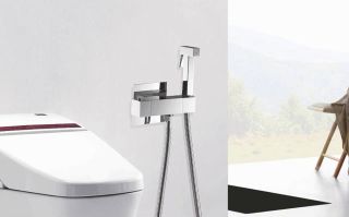 Гигиенический душ с термостатом Rose R965 хром